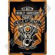 Retró Fém Képeslap - Harley-Davidson Motor