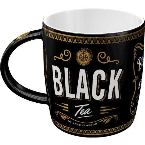 Retró Bögre - Black Tea, Fekete Tea