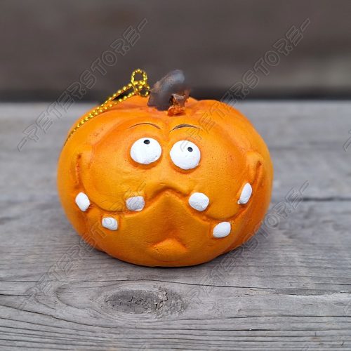 Kerámia Halloween Tök figura